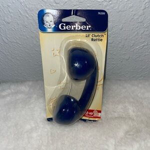 Vintage 2004 Gerber Lil' Clutch Rattle Phone Toy NOS NEW